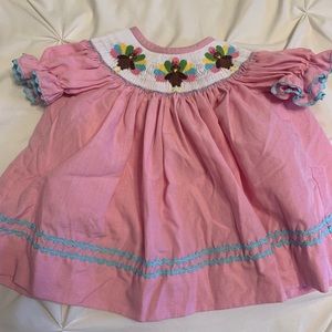 Smocked Turkey Thanksgiving Dress